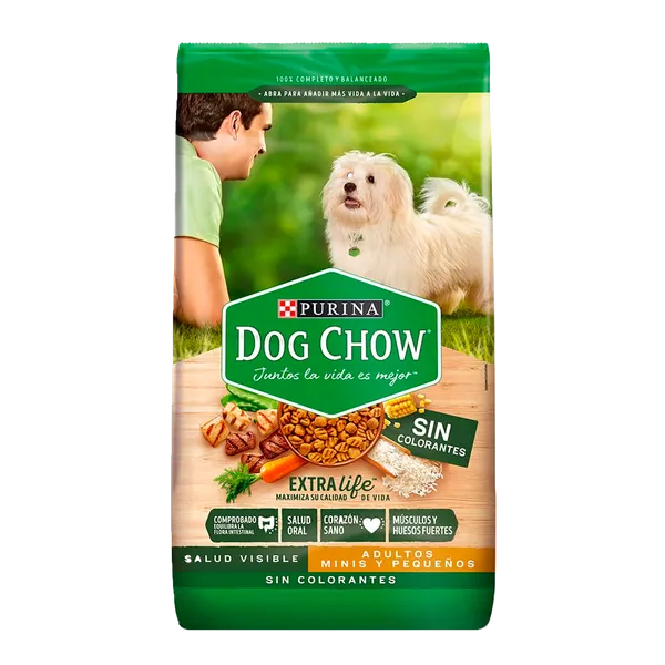 Alimento para Perros Purina Dog Chow Adulto Raza Mini sin Colorante 2kg